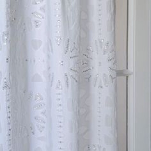 West Elm Accents Embellished Cutwork Curtains 2 Panels Poshmark